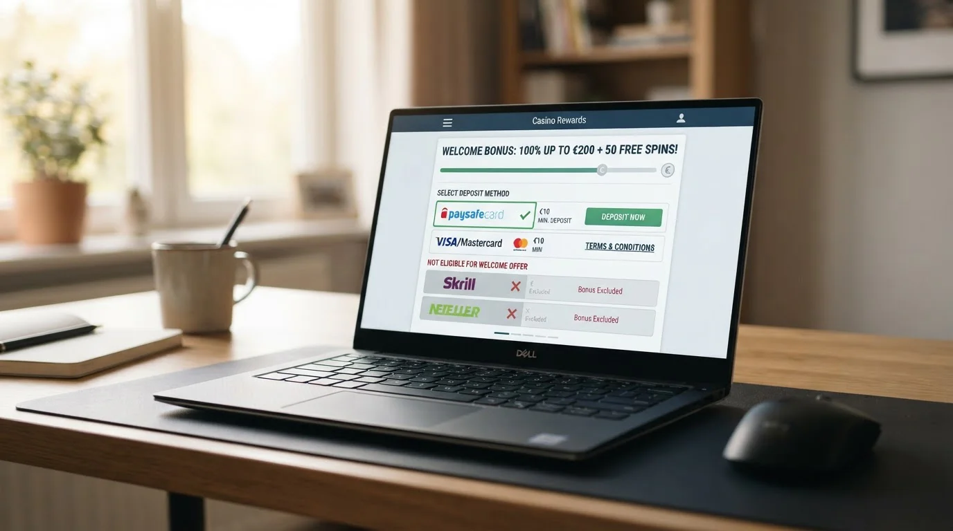 Uvítací bonusy a podmínky pro paysafecard vklady