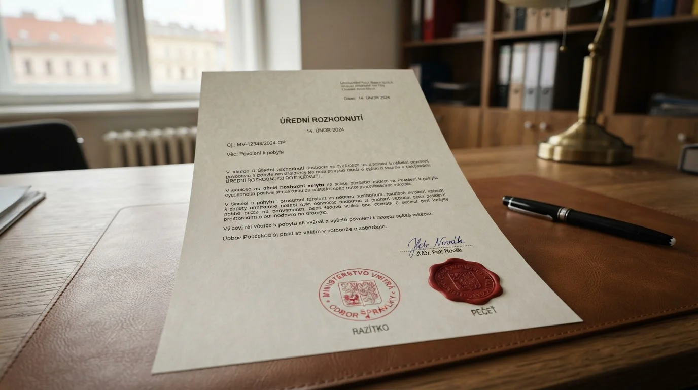 Dokument české gambling licence s evidenčním razítkem Ministerstva financí