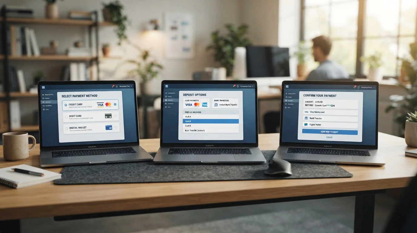 Tři česká online kasinová rozhraní s platebními metodami