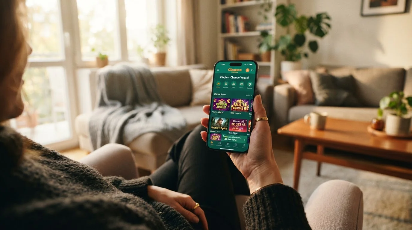 Smartphone s kasino aplikací v českém prostředí