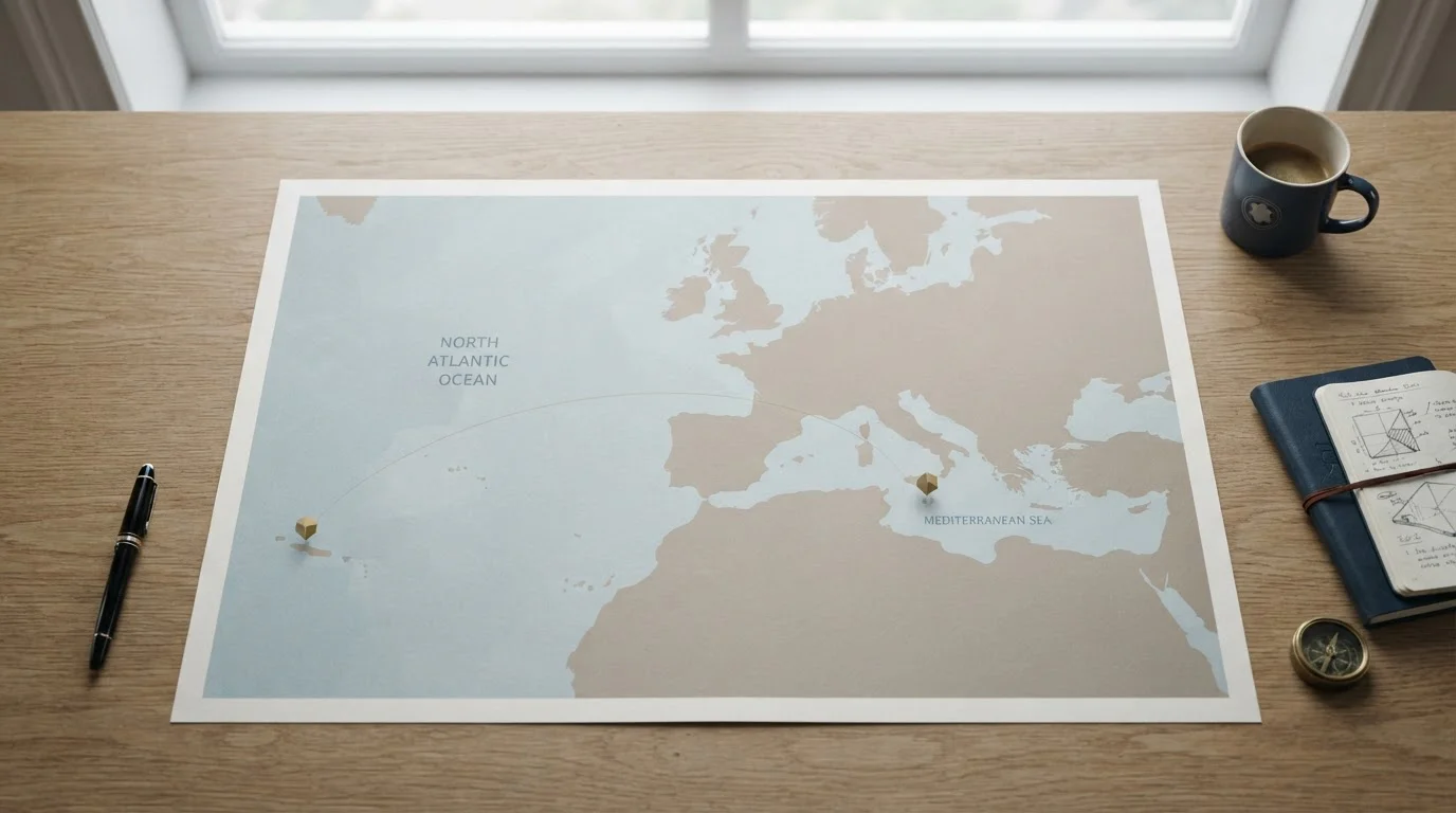 Mapa Evropy s označením zahraničních hazardních jurisdikcí