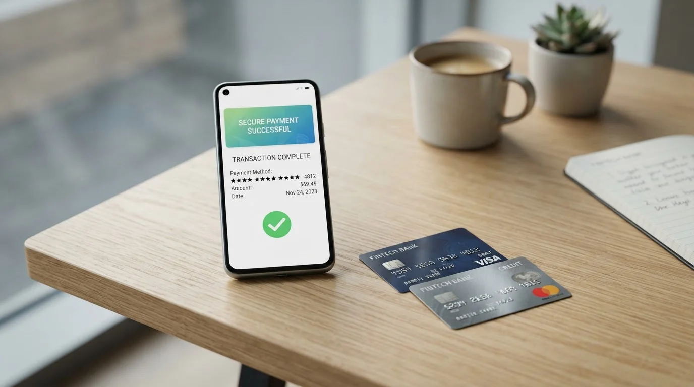 Visa a Mastercard karty vedle mobilního telefonu s platební aplikací