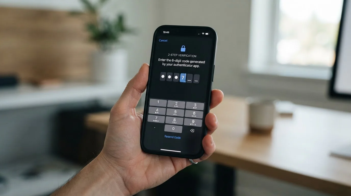 Dvoufázové ověření 2FA na mobilním telefonu s aplikací Skrill