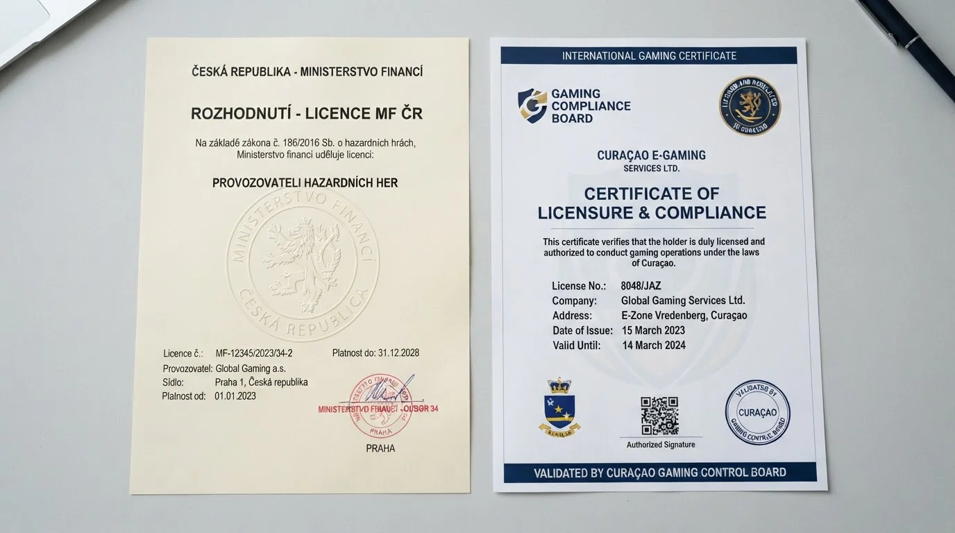 Porovnání českých licencí MF ČR a zahraničních offshore operátorů