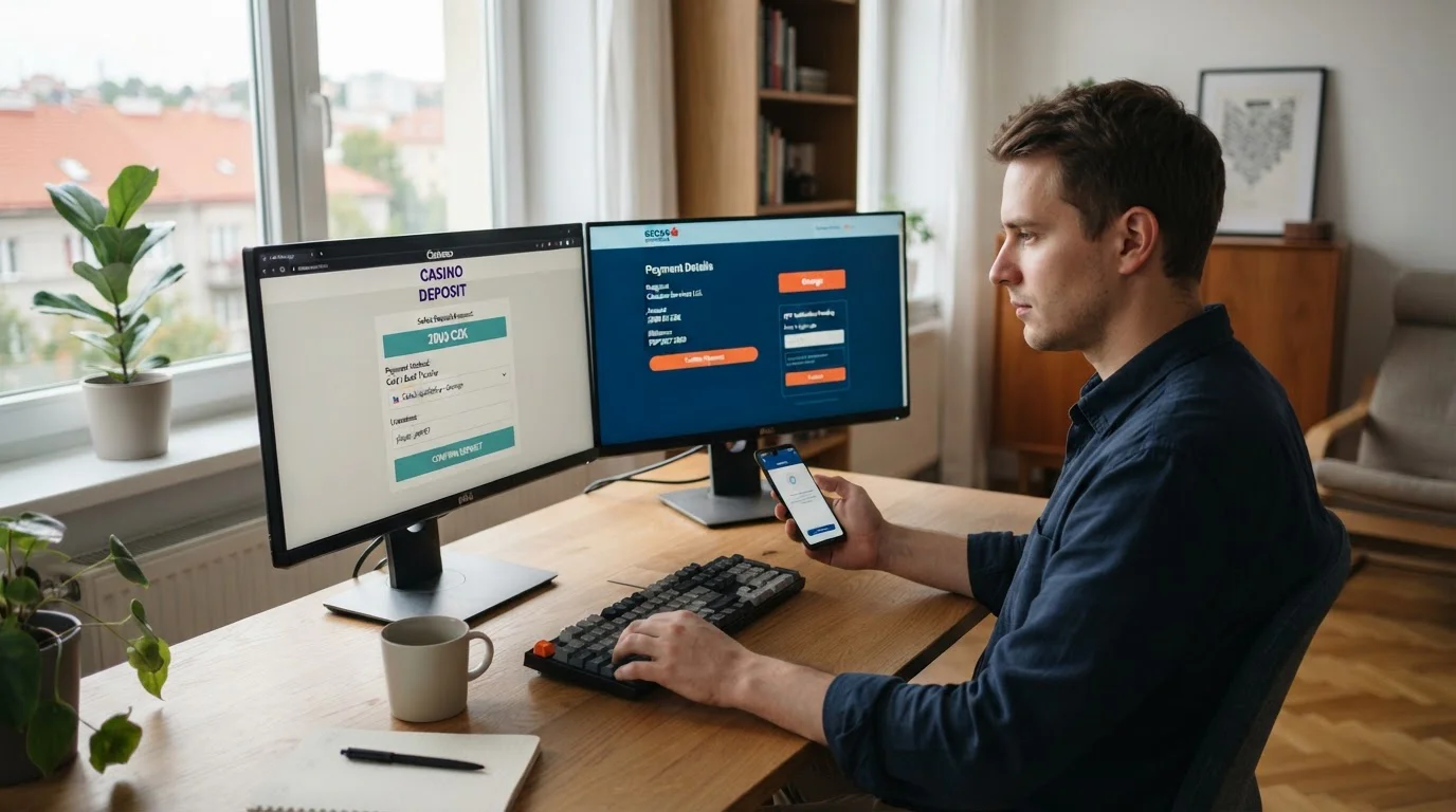 Postup vkladu přes internetové bankovnictví George do online kasina